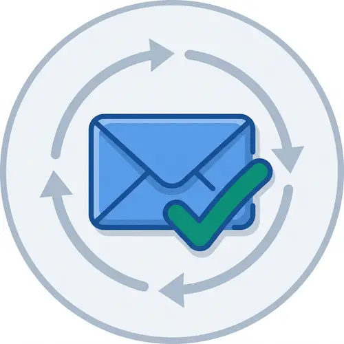 Register & Bind Email Icon | Simplified Process Symbol
