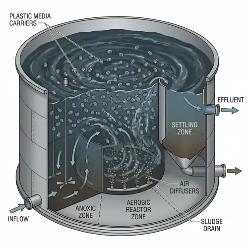 Moving Bed Biofilm Reactor (MBBR) for Water Treatment | Detailed Overview