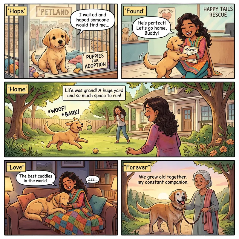 Heartwarming Journey of a Fluffy Golden Retriever Heartwarming Journey of a Fluffy Golden Retriever