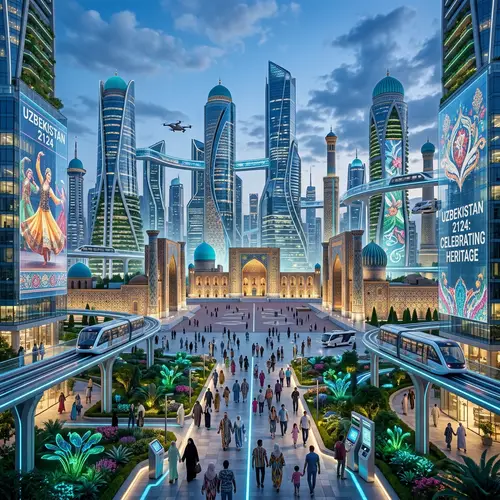Futuristic City in Uzbekistan | Modern + Traditional Architecture