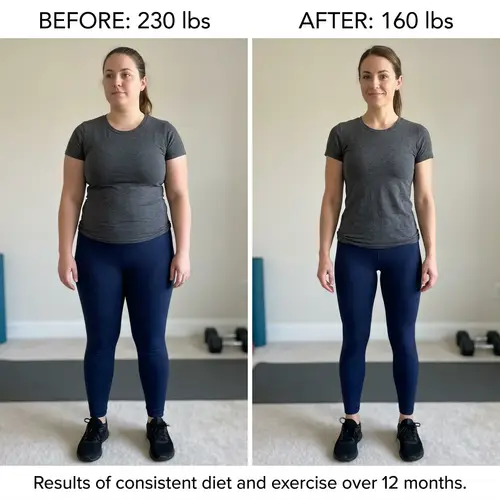 Before and After: Weight Loss Transformation