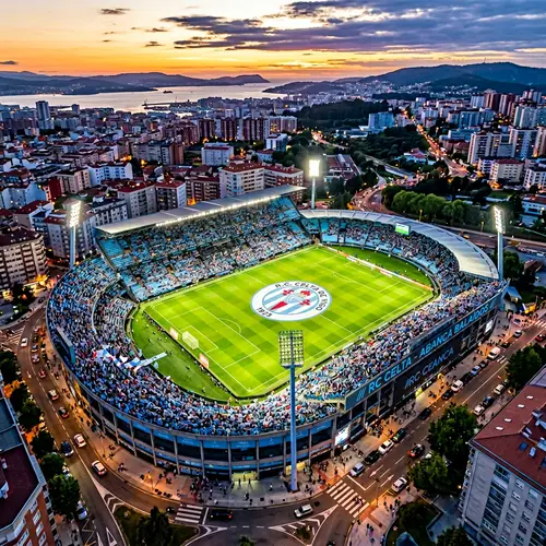 Vibrant Celta de Vigo Football Stadium | Spectators Await