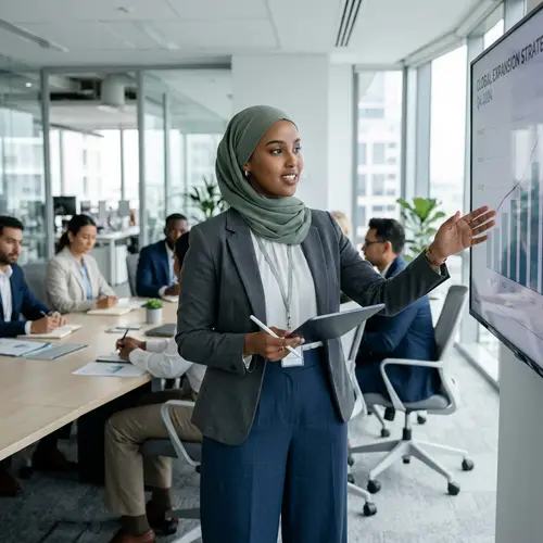 Professional Hijab Woman: Empowering Style