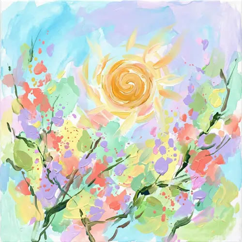 Springtime Abstract Art: A Colorful Renewal