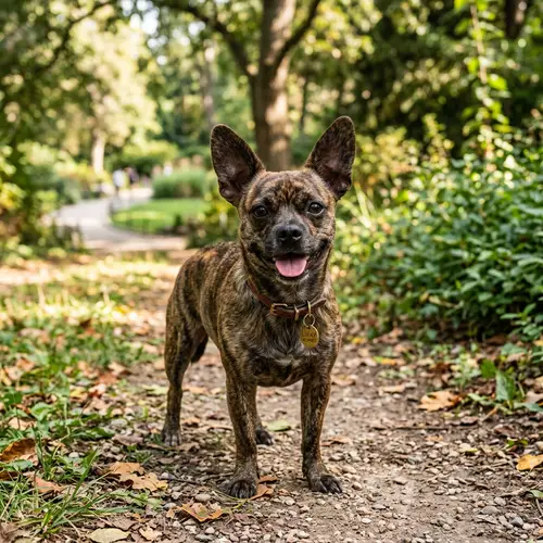 Unique Hybrid Dog Lucky: Pitbull & Chihuahua Mix