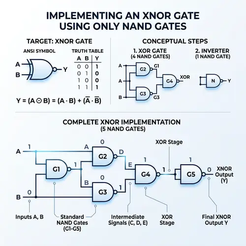How to Implement XNOR Gate with NAND Gates