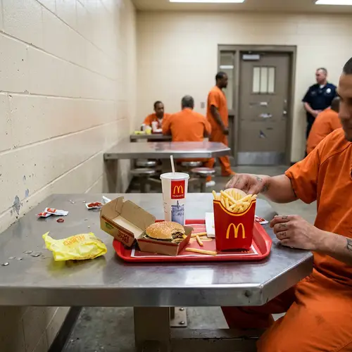McDonald's Food Inside a Prison Room