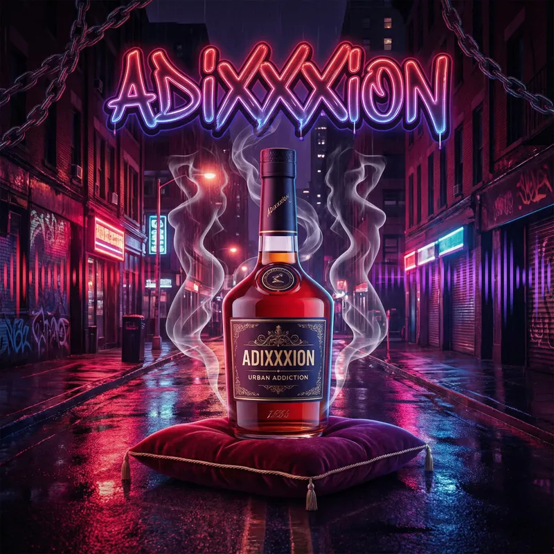 Adixxxion: Urban Reggaeton Song Cover Design