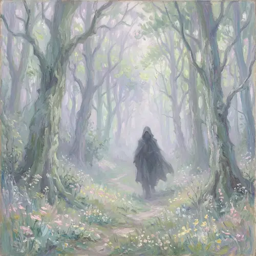 Enchanted Forest Impressionist Painting