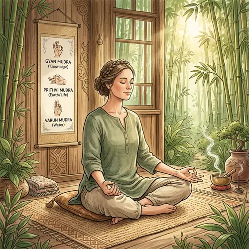 Yoga Mudras: Gyan, Prithvi, Varun | Symbolic Hand Gestures