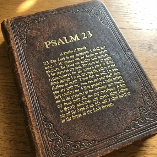 Psalm 23 Cover Design - A Psalm of David