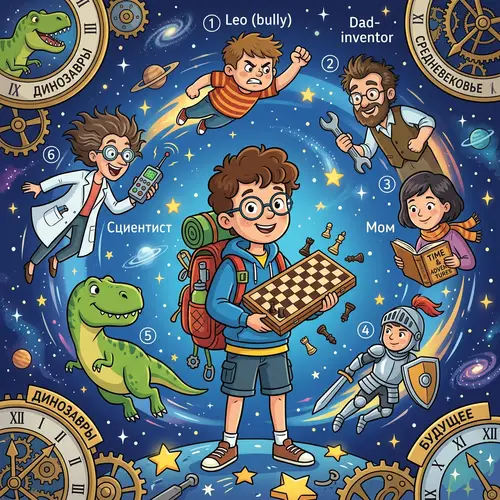 Colorful 2D Cartoon Illustration for Kids