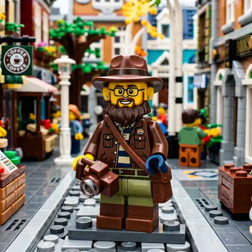 LEGO Character with Hat and Glasses