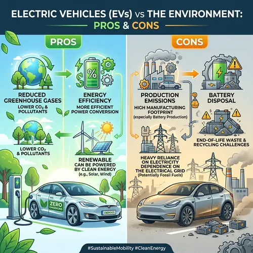 Electric Vehicles vs Environment: Pros and Cons Explained