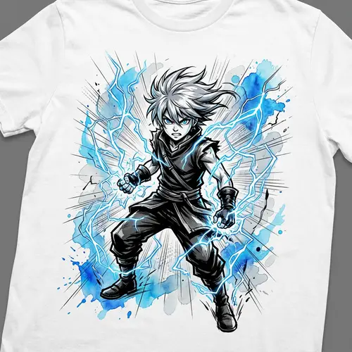 Minimalistic Ink Drawing T-Shirt Design