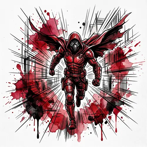 Minimalistic Ink Drawing T-Shirt Design