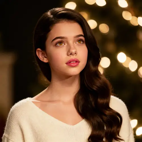 Innocent Beauty: Young Brunette with Puppy Eyes