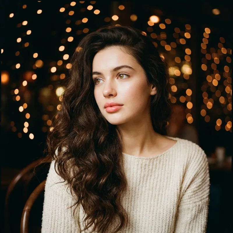 Innocent Beauty: Young Brunette with Puppy Eyes