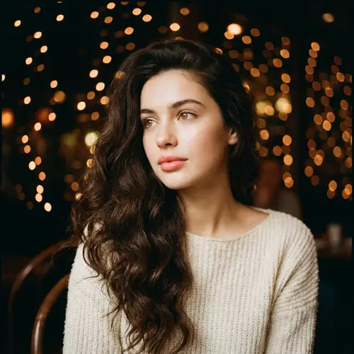 Innocent Beauty: Young Brunette with Puppy Eyes