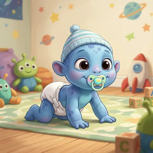 Baby Stitch - Cute One-Month-Old Alien Character