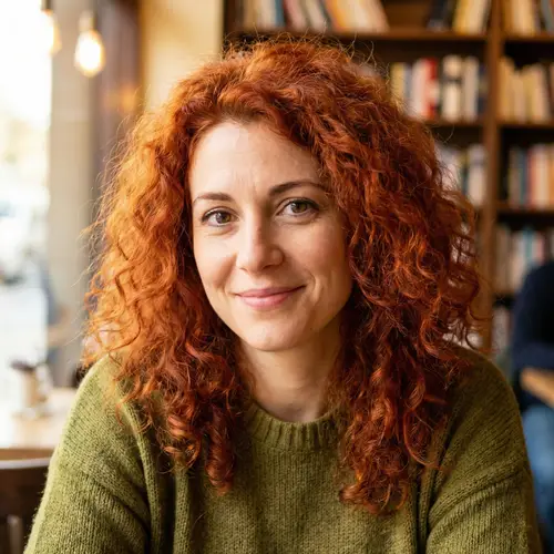 Stunning Redhead Woman with Curly Hair | Photo Gallery