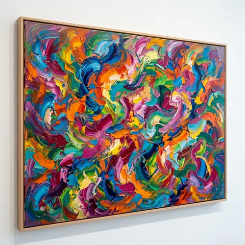 Vibrant Colors and Effective Coverage Abstract Art