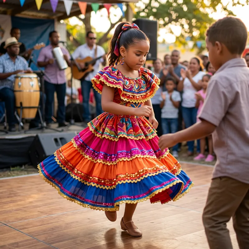 Bachata Dance Performance by Young Hispanic Girl Bachata Dance Performance by Young Hispanic Girl