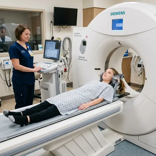 CT Scan for a 12-Year-Old Girl's Brain Health