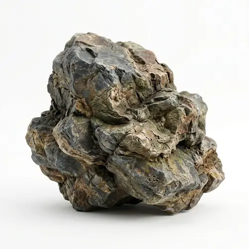 Detailed Sculpture of Irregular Rock | 3D Animation Style