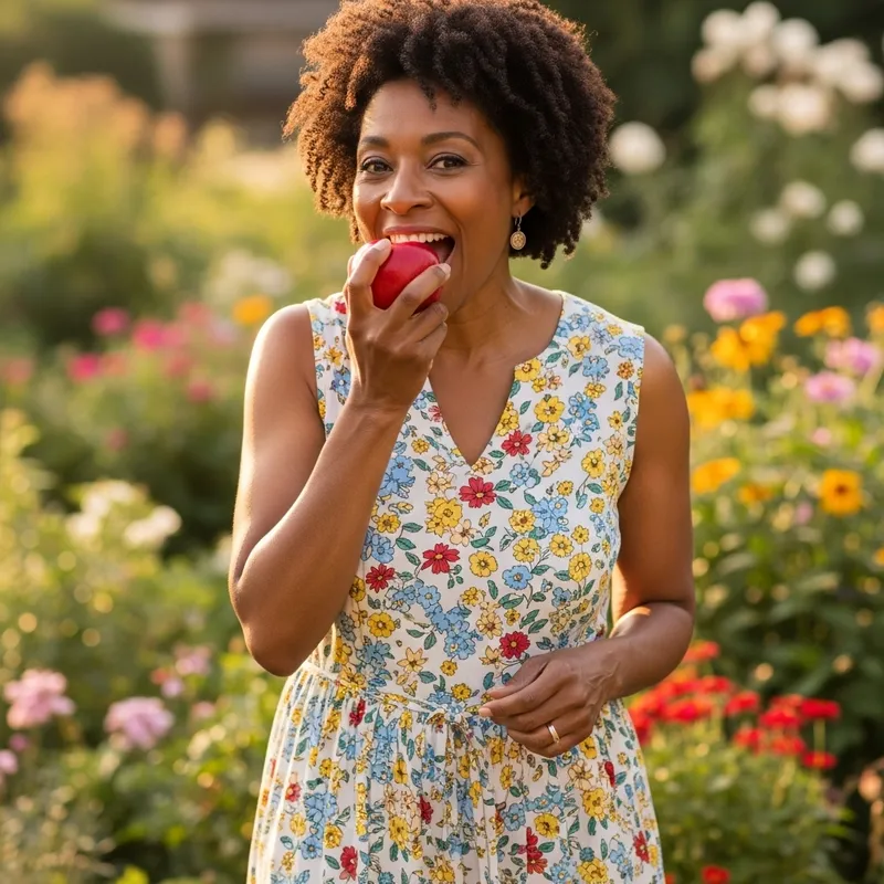 Enjoying a Fresh Apple: A Delicious Experience