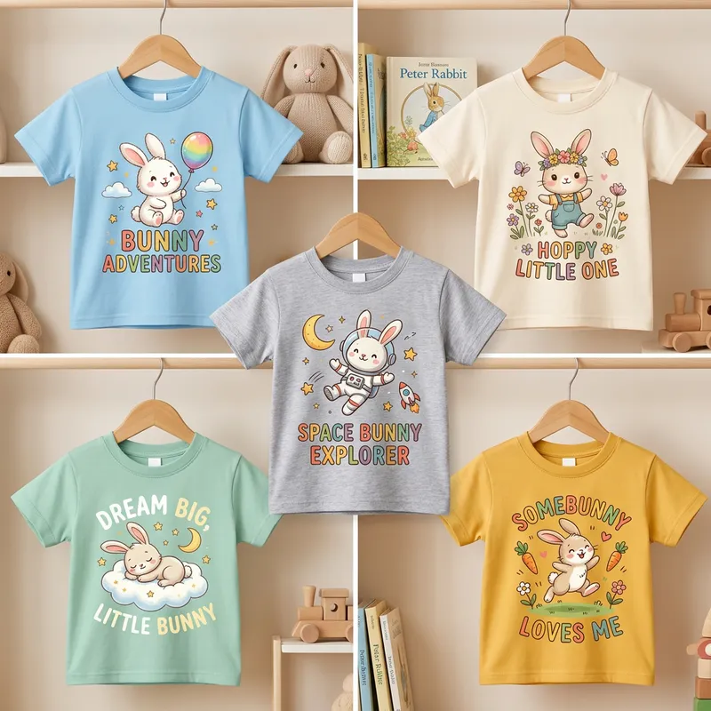 Cute Bunny T-Shirt Designs for 3-Year-Olds