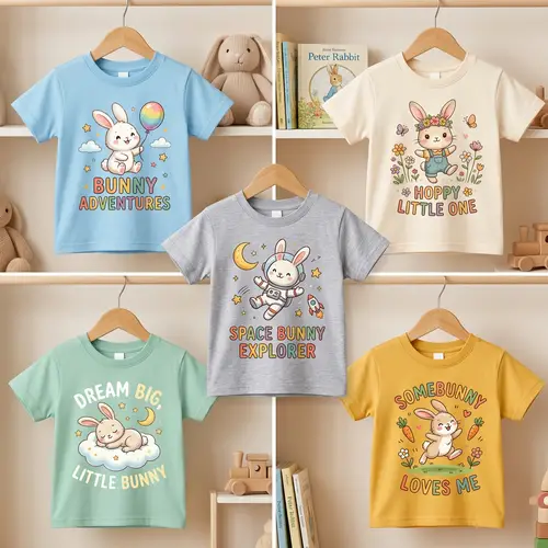 Cute Bunny T-Shirt Designs for 3-Year-Olds