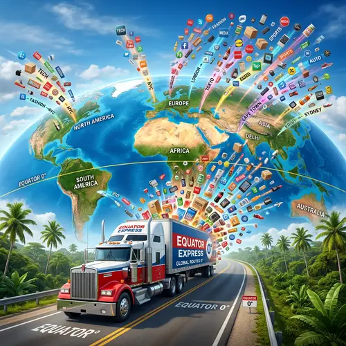 Global Brand Explosion: Semi-Truck Spreading Products Worldwide