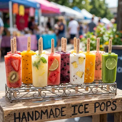 Delicious Ice Pops in Various Flavors