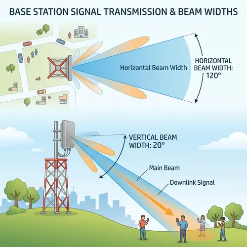 Base Station Signal Transmission | 120° Horizontal Beam, 20° Vertical Beam