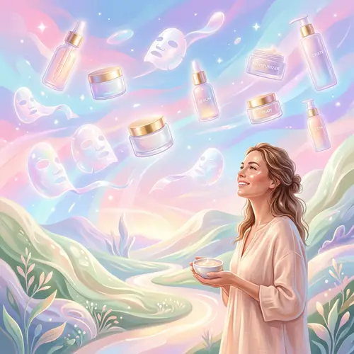 Magical Skincare Abstract Landscape | Radiant Skin Dream View