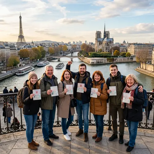 Russian Travelers with Stamped Visas in Paris | Wanderlust Adventures
