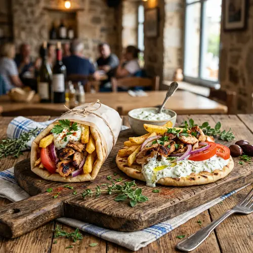 Delicious Greek Souvlaki Photography