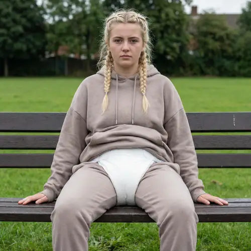 18-Year-Old Girl in Extreme Full Diaper