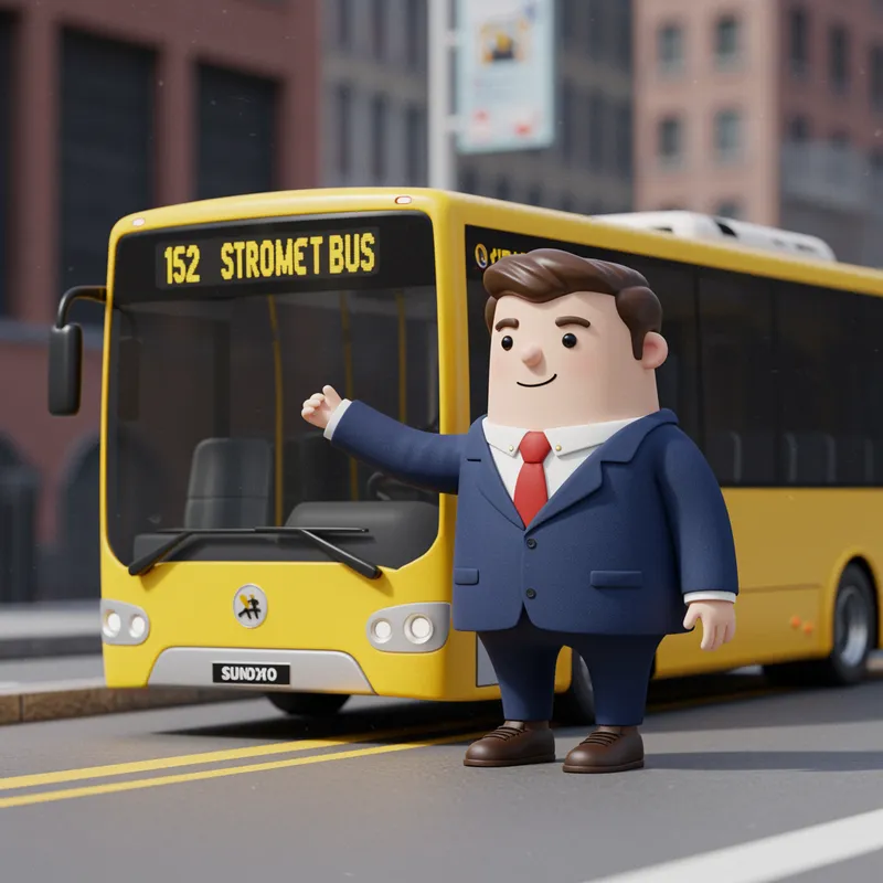 Premium Mascot Design for Transit Apps