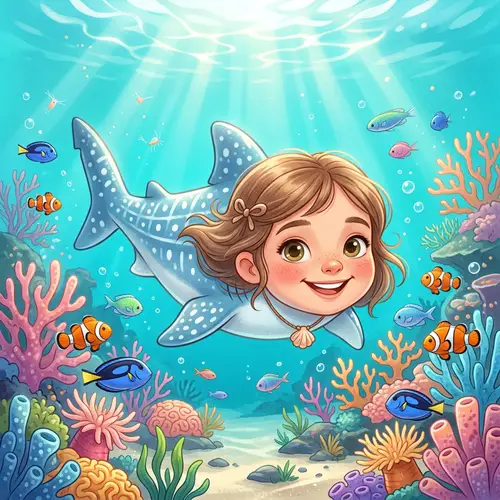 Cute Shark with Human Face - Unique Art Creation