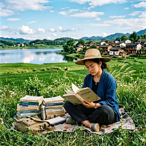 Chinese Descent Doctoral Student Studying in Rural Setting