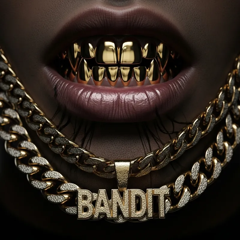 Hip Hop Shark Tooth Necklace Art