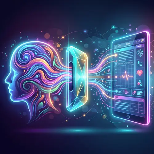 Abstract Recorder Concept in Digital Art