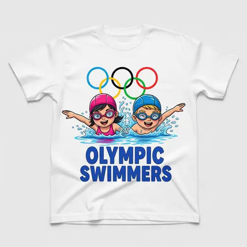 Olympic Swimmers T-Shirt for Kids