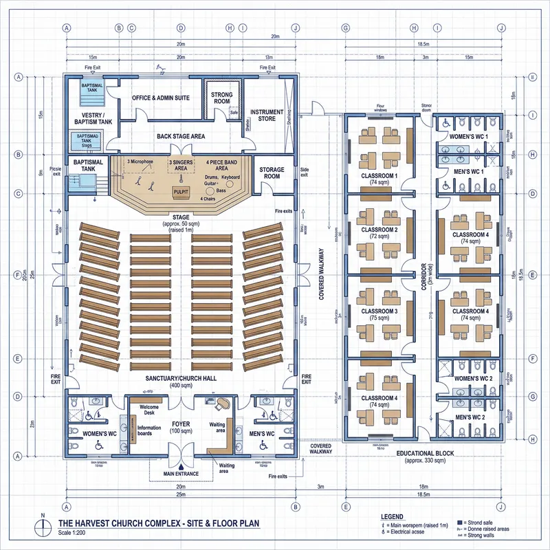 Comprehensive Church Design Blueprints Comprehensive Church Design Blueprints