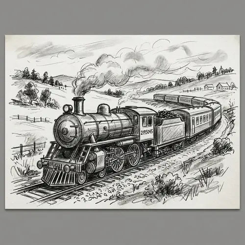 Train Sketch Ideas and Inspiration