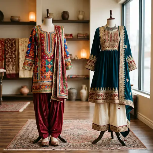Women's Punjabi & Afghan Suits Collection | Exquisite Designs