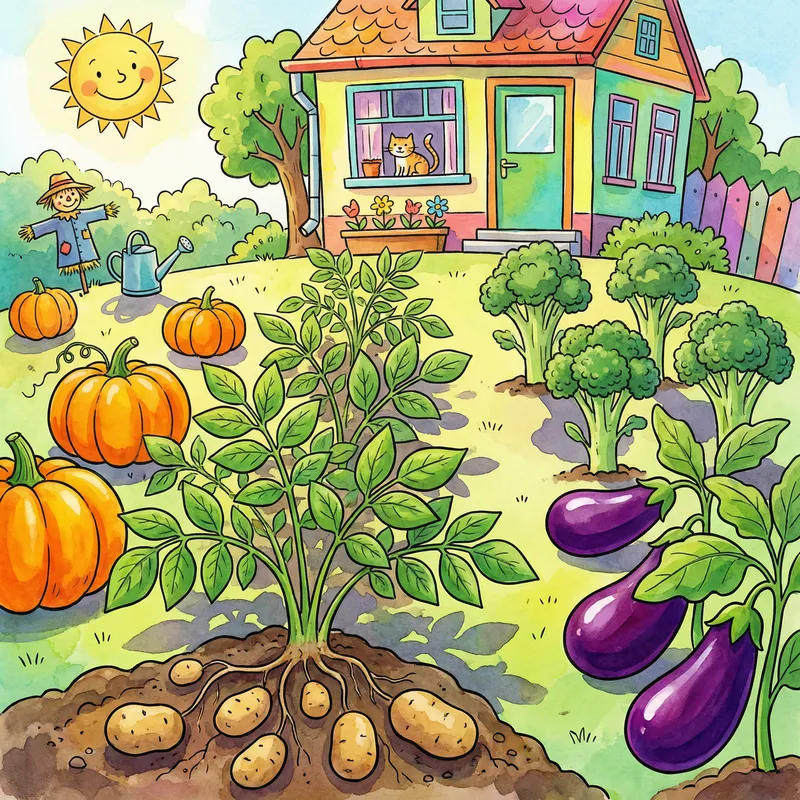 Lively House Backyard Featuring Fresh Harvested Vegetables