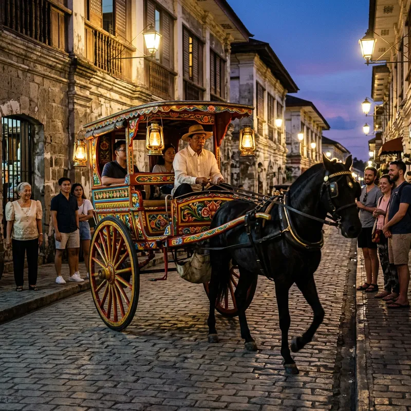 Kalesa: Colorful Horse-Drawn Carriage